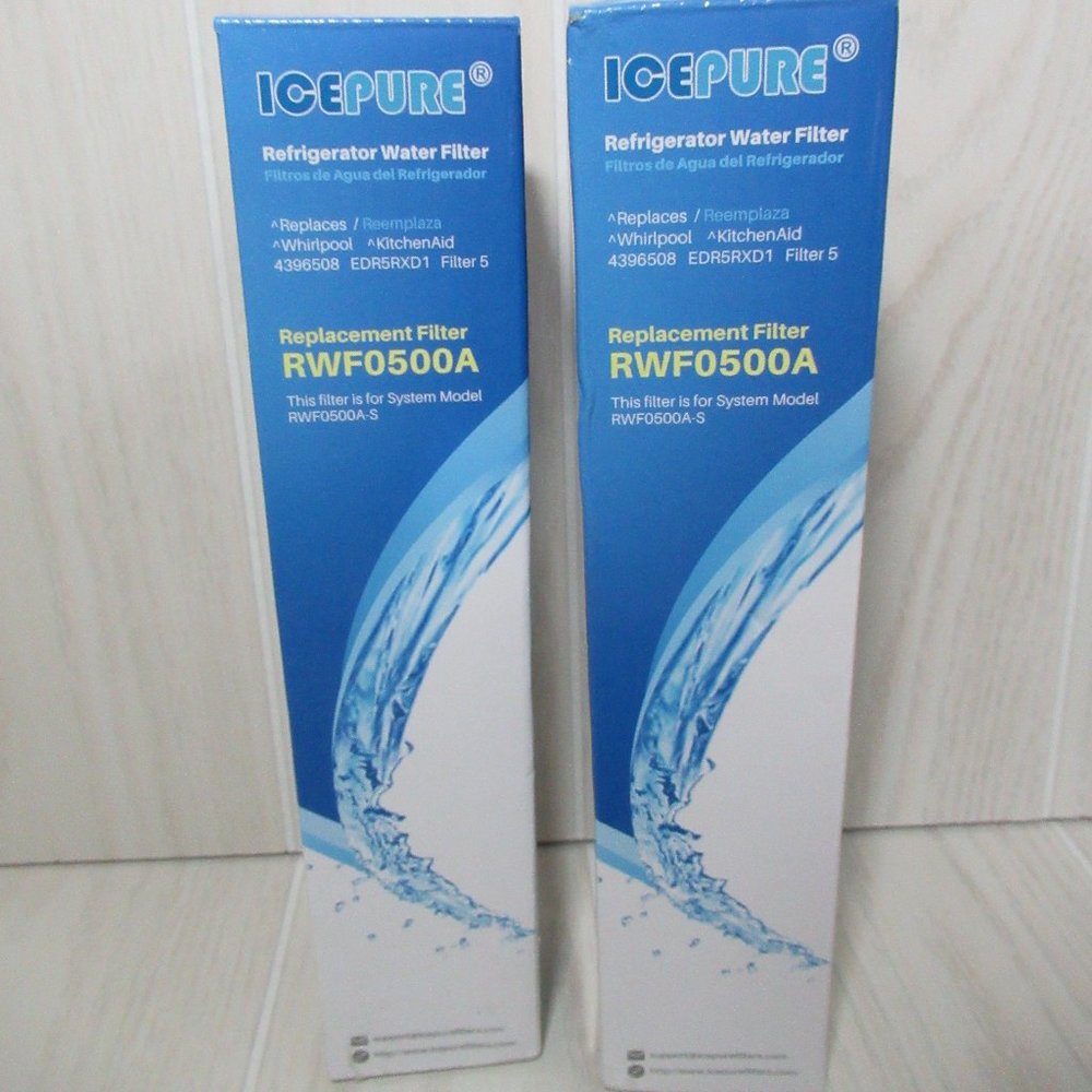 Icepure Refrigerator water‎ filter RWF0500A 4396508 set 2 NEW